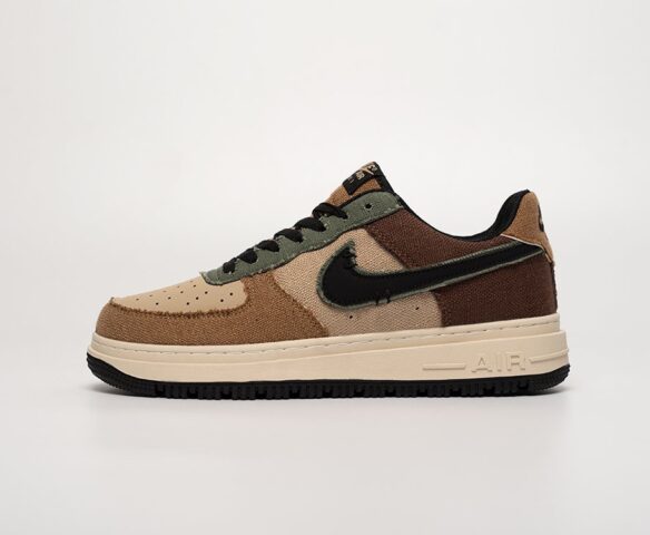 Nike Air Force 1 Luxe Low brown. Вид 2