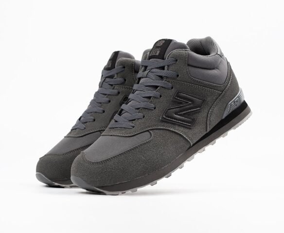 Зимние New Balance 574 Mid grey 1