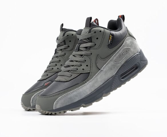 Зимние Nike Air Max 90 серые